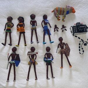 Colorful Casual Outfit Doll Collection with Accessories